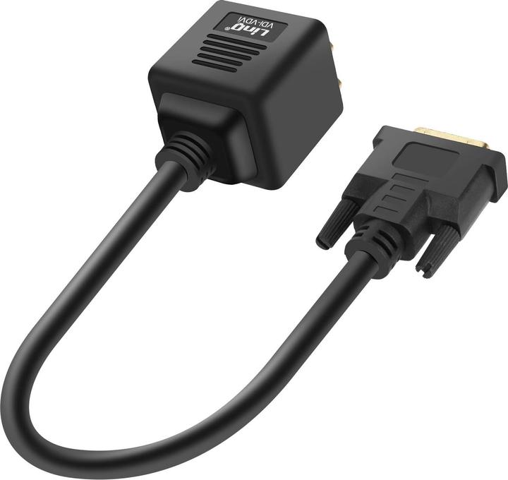 Actual product image LinQ Video adapter DVII plug to VGA socket and DVII socket (HDMI, VGA, 33 cm)