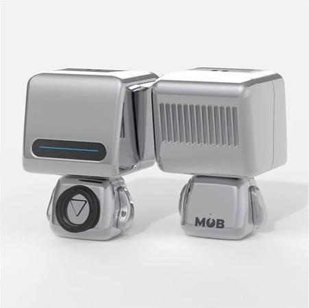 Mobility on Board Enceinte Bluetooth Robot Argent (8 h, Zonder externe stroombron)