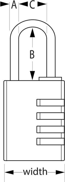 Produktbild Master Lock Zahlenschloss