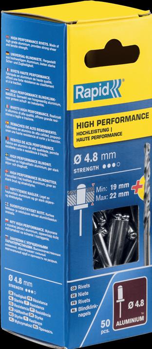 Actual product image Rapid Universal blind rivet Ø 4.8 x 25 mm (50 x)