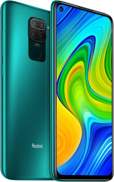 Xiaomi Redmi Note 9 (64 GB, Forest Green, 6.53", Dual SIM, 48 Mpx, 4G)