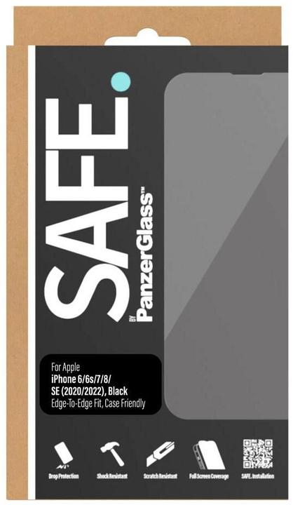 Image du produit Safe. Protection d'écran Case Friendly iPhone 6/6s/7/8/SE (2020/2022) (1 pièce(s), Apple iPhone 6s, Apple iPhone 7, Apple iPhone SE (3ème génération), Apple iPhone SE (2ème génération), Apple iPhone 6, Apple iPhone 8)