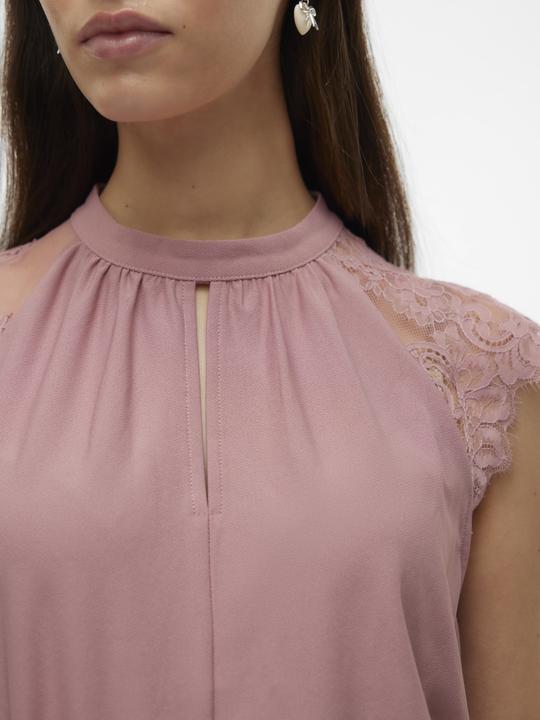 Actual product image Vero Moda Vmmilla Sl Lace Tee Ga (XS)