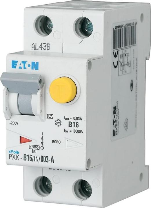 Produktbild Eaton PXK-B16/1N/01-F Fi/LS 193558Kombischalter B 16A 1+N 100mA 193558