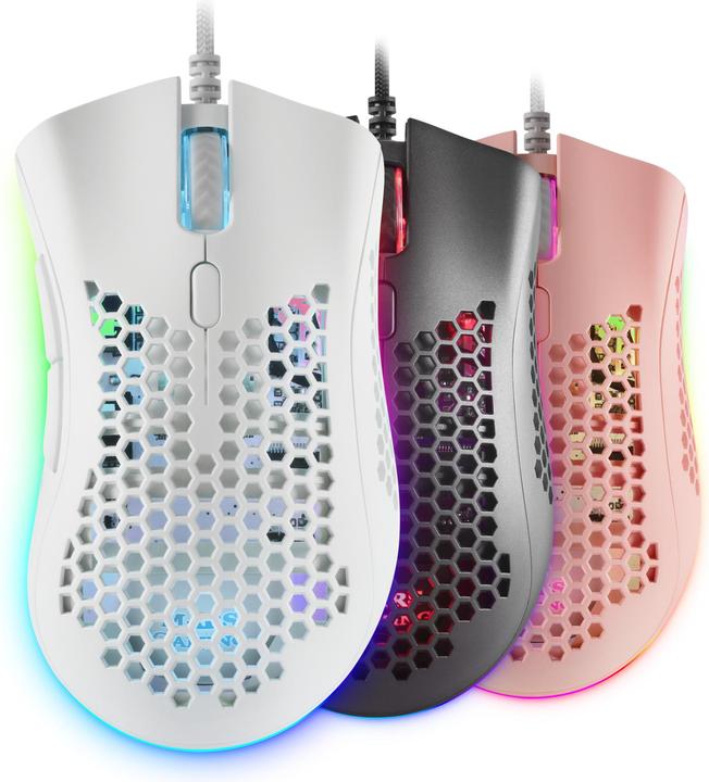 Immagine prodotto Mars Gaming Souris Filaire Gamer Mmex RGB (Blanc) (Cablato)