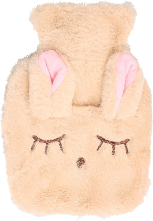 PhoneLook Kleine mini Wärmeflasche mit niedlicher Hasen Hülle mit weichem Fell (1 l)