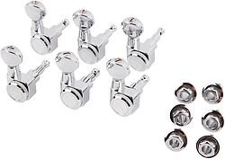Fender locking tuners chroom met vintage buttons (set of 6)