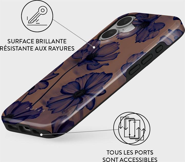 Actual product image Burga Velvet Night Tough Magsafe Case For iPhone 16 (Apple iPhone 16)
