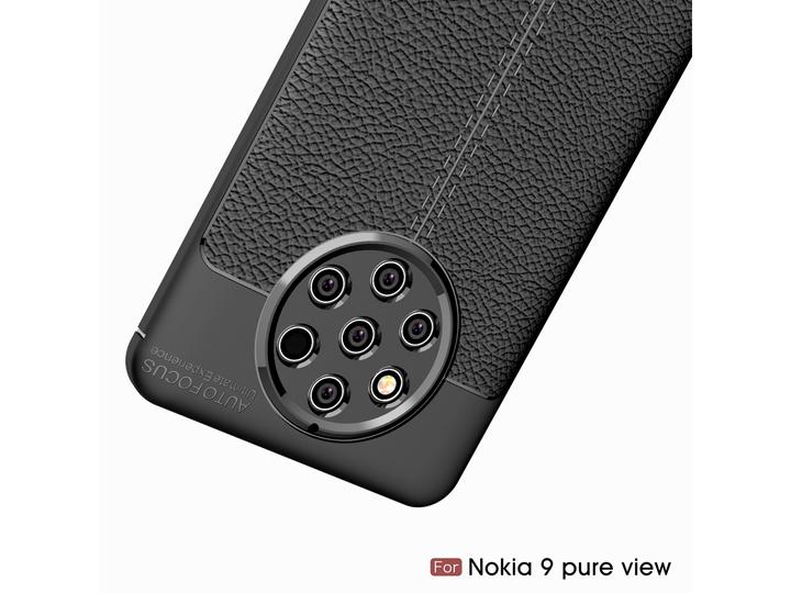 Actual product image Screenguard Nokia 9 PureView Cover Leather Design TPU Cover (Nokia 9 PureView)