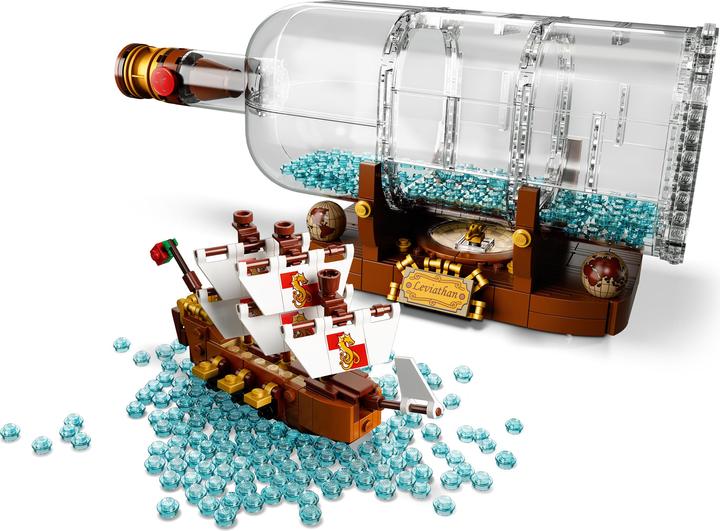 Actual product image LEGO Ideas ship in a bottle (21313, LEGO Ideas, LEGO Rare Sets)