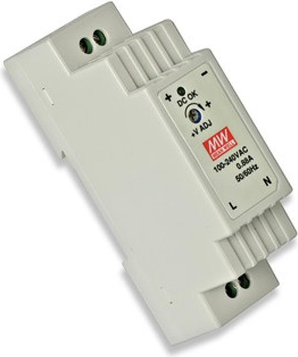 Actual product image MeanWell DR-15-12 DIN rail power supply 15W 12V DC (Power supply)