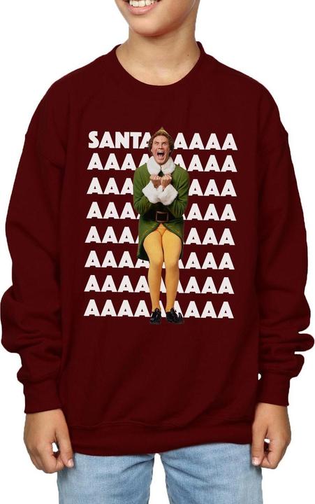 Actual product image Elf Boys Buddy Santa Scream Sweatshirt (152, 158)