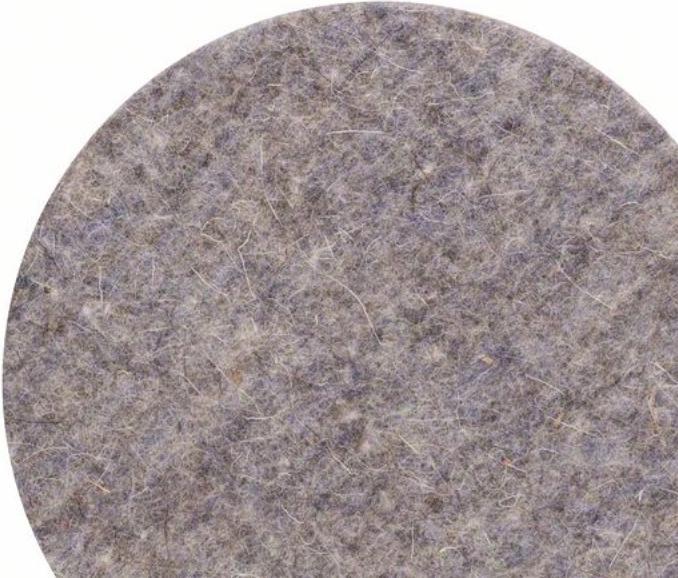 Produktbild Bosch Professional Zubehör Polierfilz für Exzenterschleifer, weich, Klett, 128 mm, 1er-Pack (Weich)
