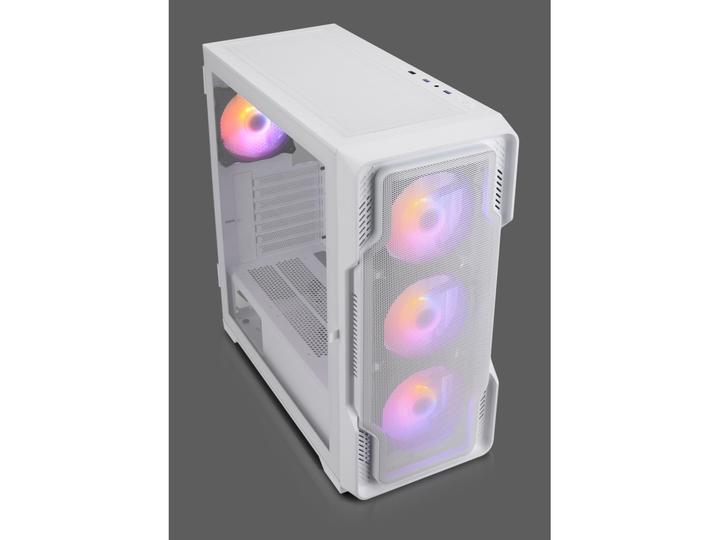 Nanoxia Go MIDI DS-9 ARGB Airflow white - USB-C - TG-Mesh (mATX, Mini-ITX, ATX)