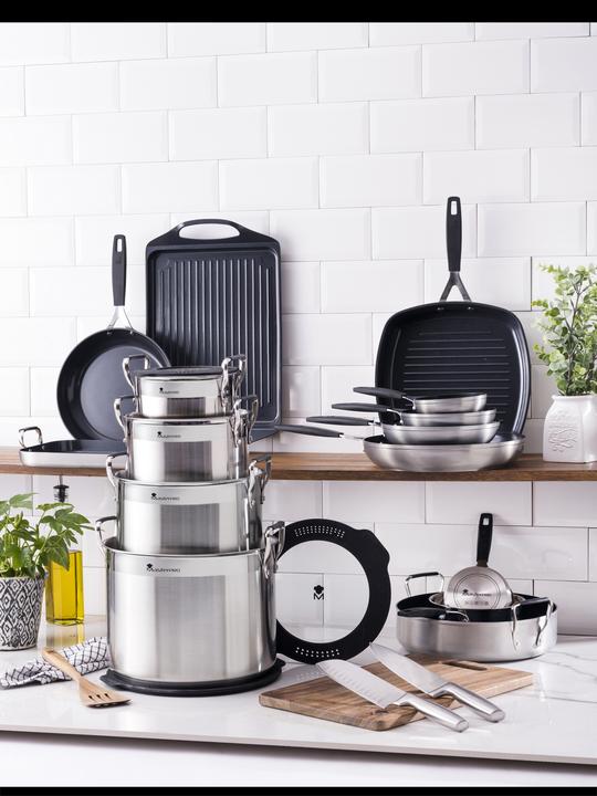 Immagine prodotto MasterPRO Casseruola con coperchio (20 cm, Pentola)