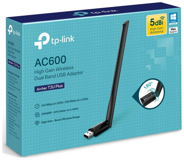 Immagine prodotto TP-Link AC600 AD ALTO GUADAGNO WI-FI USB. (USB 2.0)