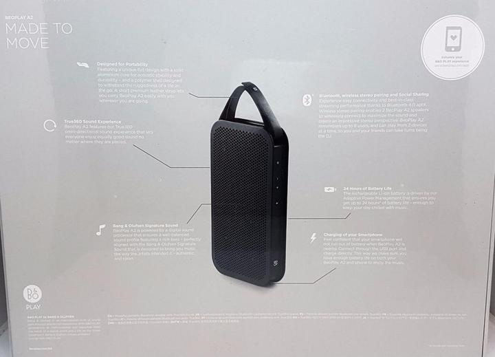 Actual product image B&O BeoPlay A2 (24 h, Rechargeable battery operated)
