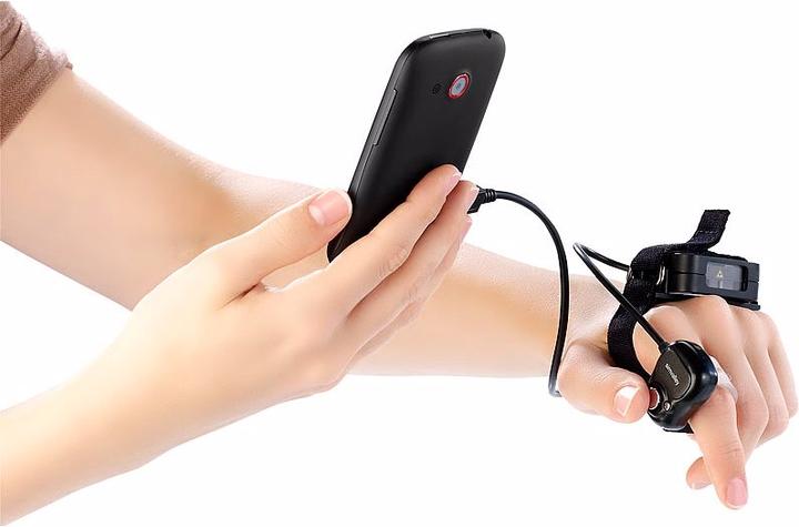 Image du produit Simvalley Scanner professionnel de codes-barres au doigt pour smartphones Android