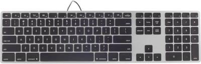 Image du produit Matias FK318LB Clavier USB US-Anglais, QWERTY, Mac Gris Espace Lumineux, Connexion USB (US, Filaire)