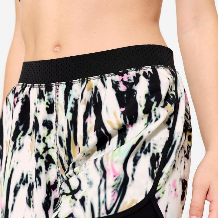 Produktbild Domyos Shorts Damen zweilagig - schwarz/weiss (L)