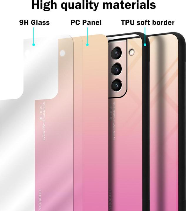 Produktbild Cadorabo TPU 2 Farben Glas Cover (Samsung Galaxy S21 5G)
