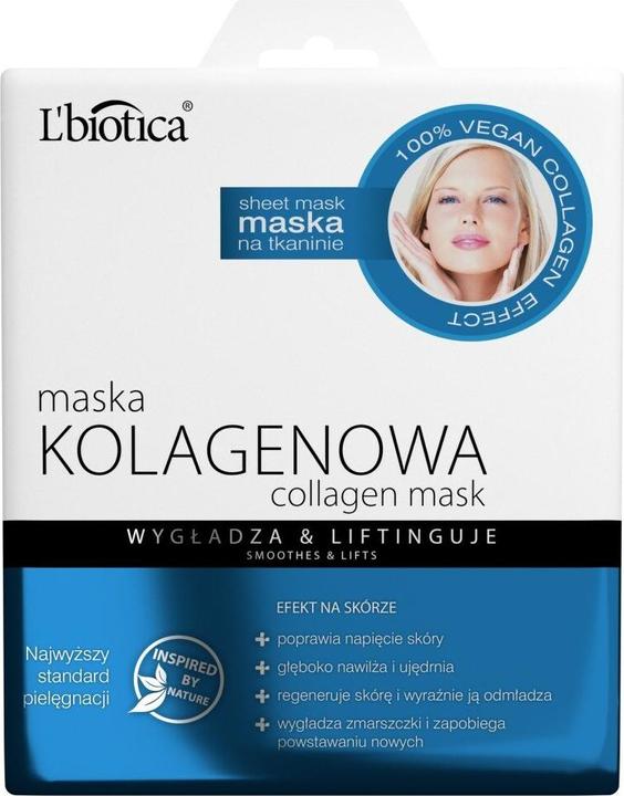 Produktbild L´Biotica L'BIOTICA Collagen Maske auf Stoff - glättet & strafft 23ml (23 ml)