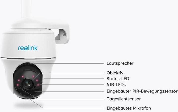 Actual product image Reolink Argus PT GO incl. solar panel & 16GB memory (1920 x 1080 Pixels)