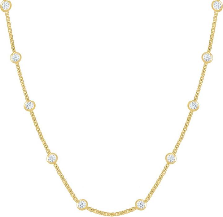 Image du produit Candy Collier Enny, argent sterling 925, plaqué or (Argent sterling 925, Plaqué or 18k, 42 - 45 cm)