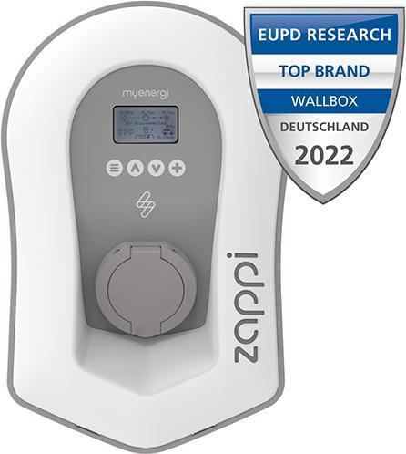 Produktbild Myenergi ZAPPI-2H22UW-T ZAPPI-2H22UW Wallbox mit Hub (Typ 2, 22 kW)