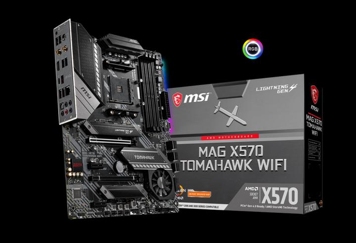 Produktbild MSI MAG X570 TOMAHAWK WIFI (AM4, AMD X570, ATX)