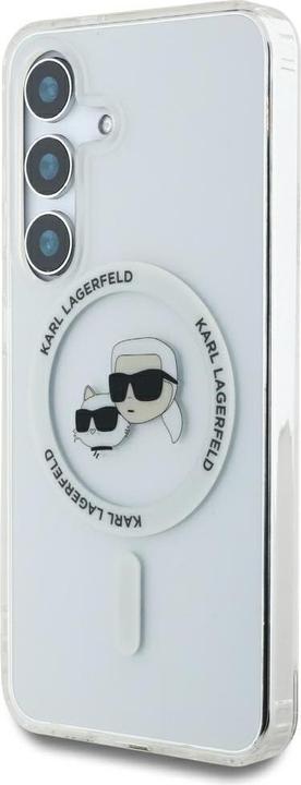 Image du produit Karl Lagerfeld Etui Button Karl & Choupette Heads Printed Logo MagSafe Samsung Galaxy S25 biaÅy (Samsung Galaxy S25)