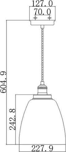 Immagine prodotto Elstead Lighting Baskin lampada a sospensione E27 27cm Ottone invecchiato, zinco scuro e trattato con agenti (E27)