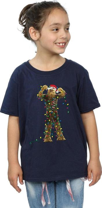 Image du produit Star Wars - T-shirt CHEWBACCA CHRISTMAS LIGHTS - Fille (140, 146)