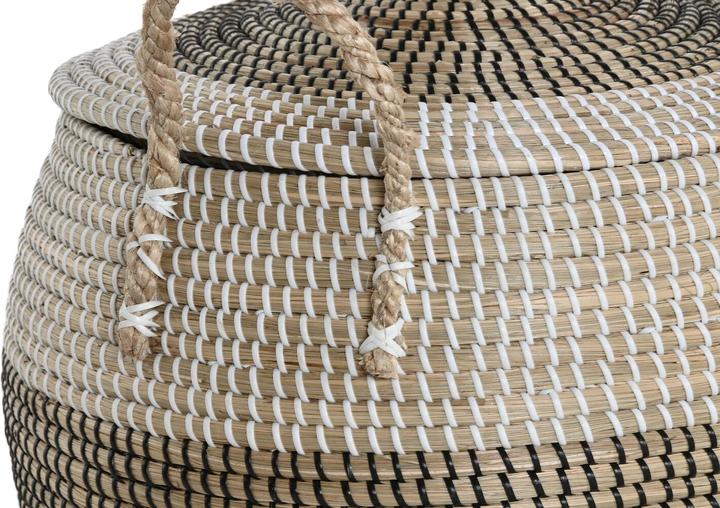 Produktbild Esprit Basket set Home White Black Natural 45 x 45 x 48 cm (2 Pieces) (2 x, 45 x 45 x 48 cm)