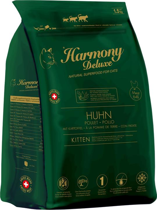 Actual product image Harmony Cat Deluxe Semi Moist Cat Food Kitten Chicken (Junior, 300 g)