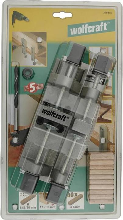 Produktbild wolfcraft wolfcraft 1 Universal-Holzdübler-Set 43-tlg. (40 Stk.)
