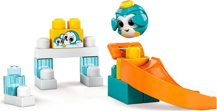 Produktbild Mega Bloks Guck-Guck Pinguin-Rutsche Südpol Spielset (14 Teile)