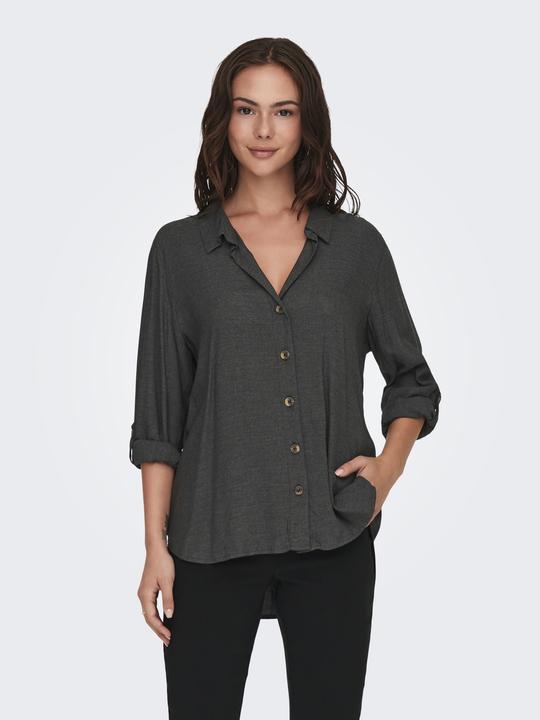 Image du produit JdY Coupe ample Col chemise Manches retroussées Manches volumineuses Chemise Top (XS)