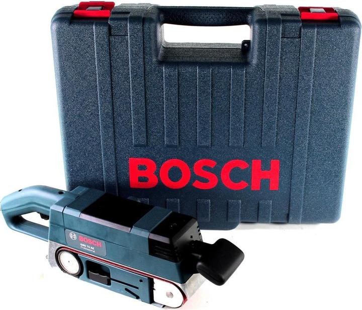 Actual product image Bosch Professional Belt sander GBS 75 AE, with case, fabric sanding belt, dust bag, graphite plate (Belt sanders, 750 W)