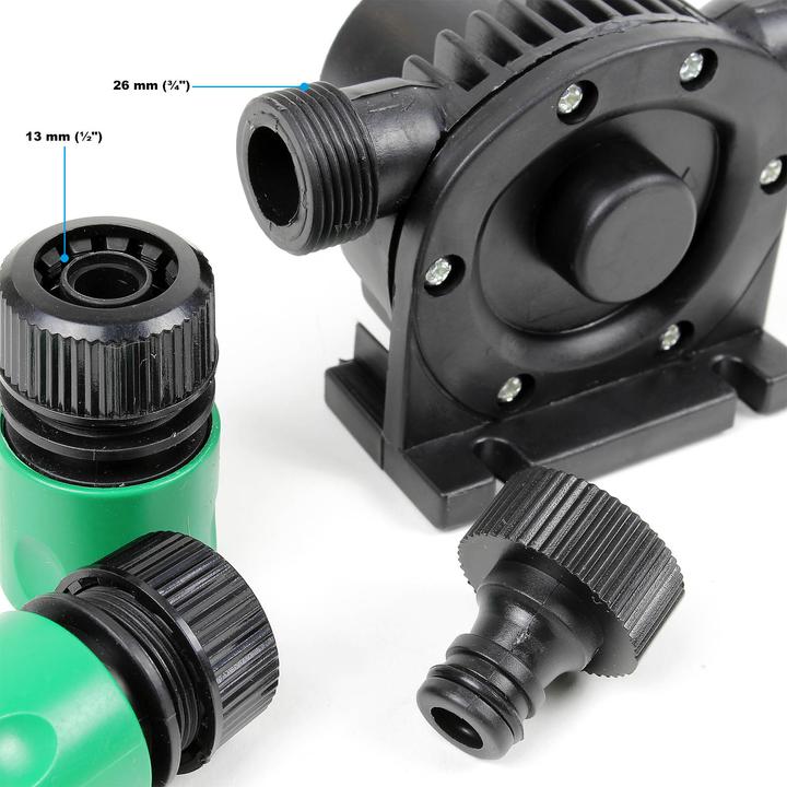 Produktbild XPOtool Bohrmaschinenpumpe Wasserpumpe selbstansaugend Gartenpumpe Pumpenaufsatz (Bohrmaschinenpumpe)