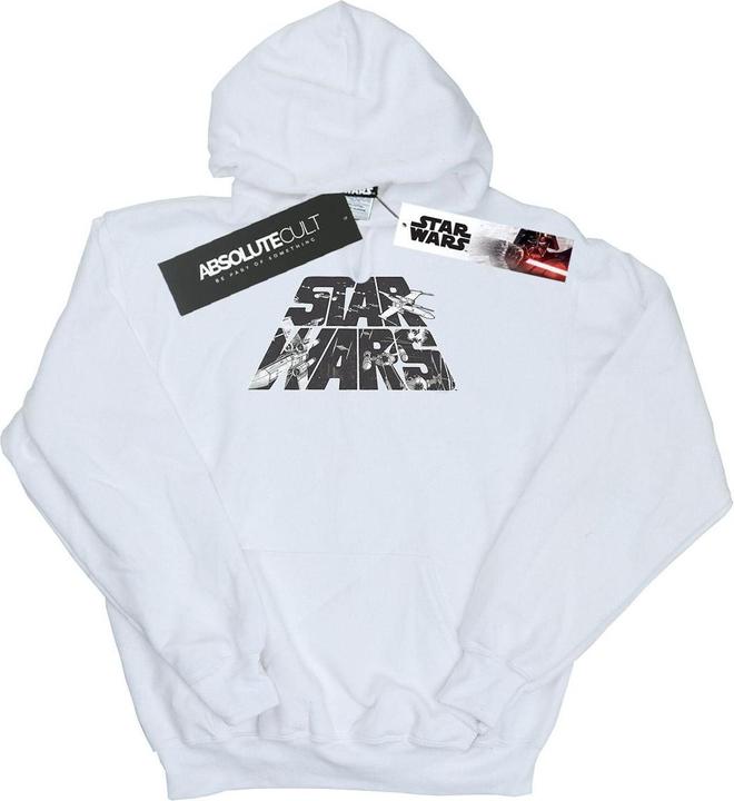 Actual product image Star Wars Mens Logo Space Sketch Hoodie (M)