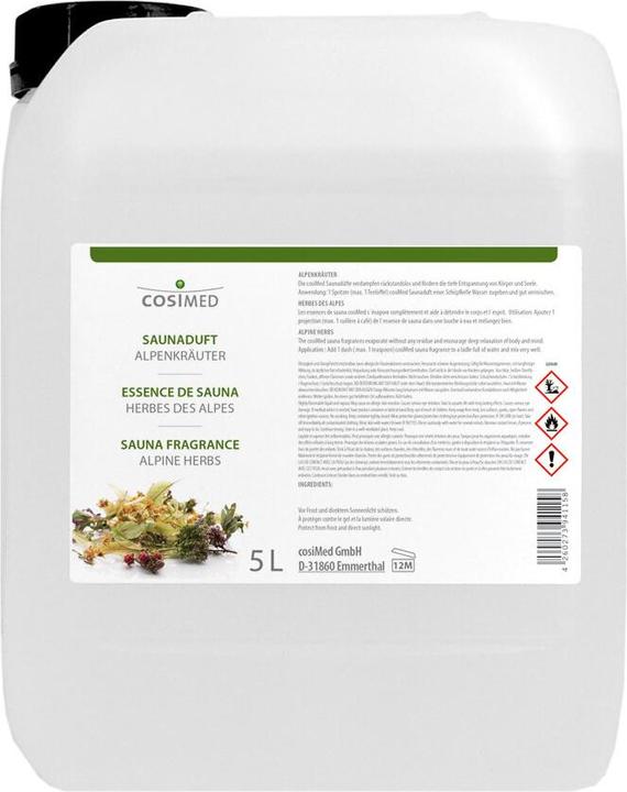 Produktbild cosiMed Wellness Saunaduft Alpenkräuter 5l