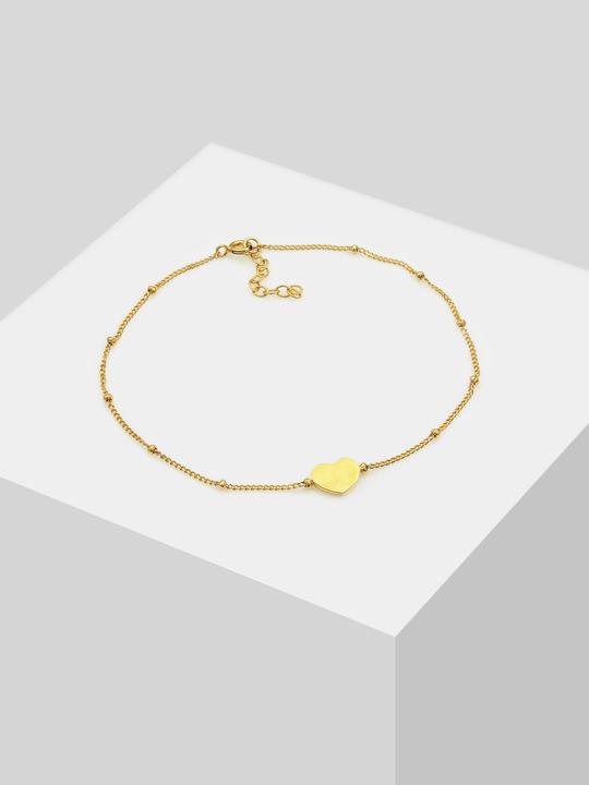 Actual product image Elli Fusskette Herzchen Kugelkette (Sterling Silver, 22 cm)