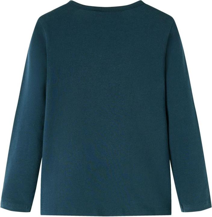 Image du produit VidaXL T-shirt manches longues enfant Vert foncé 92,Composition : 95% Coton (92)