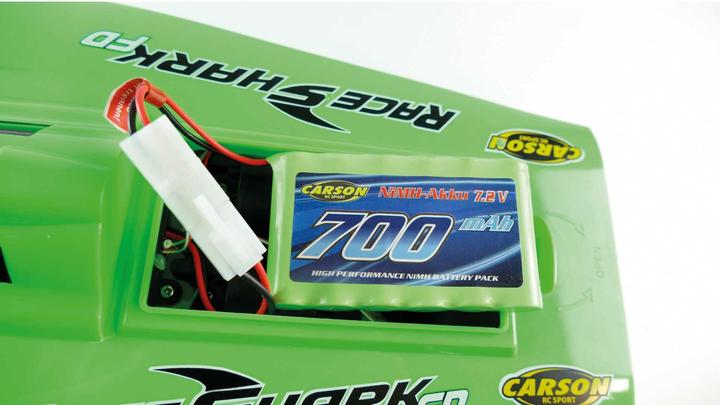 Image du produit Carson Pack d'accus de modélisme (NiMh) 7,2V/700mAh NiMH accu Race Shark TAM (7.20 V, 700 mAh)