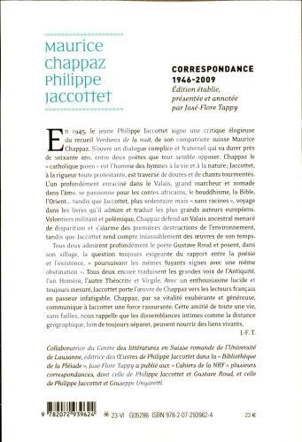 Produktbild Correspondance 1946-2009 (Französisch, Jaccottet Philippe, Chappaz Maurice, 2023)
