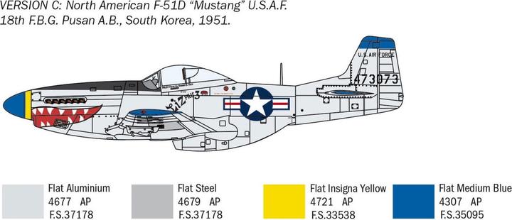 Produktbild Italeri 1:72 F-51D Korean War