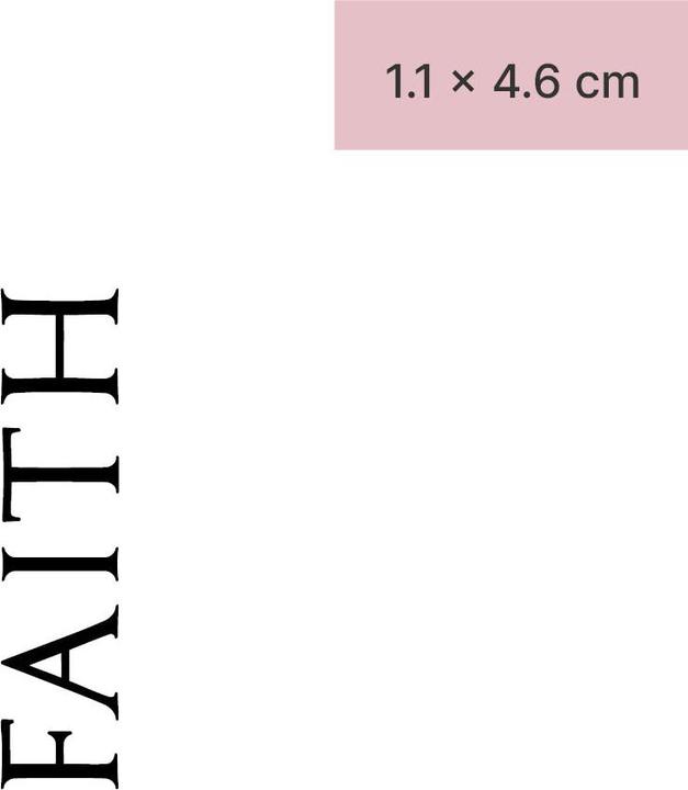 Produktbild minink Temporäres Tattoo – FAITH