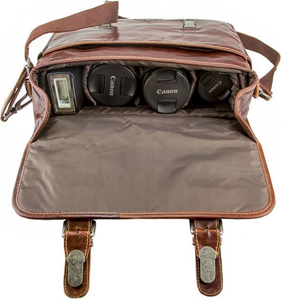 Produktbild Alpenleder Kameratasche Reporter (Kamera Schultertasche, 12.18 l)