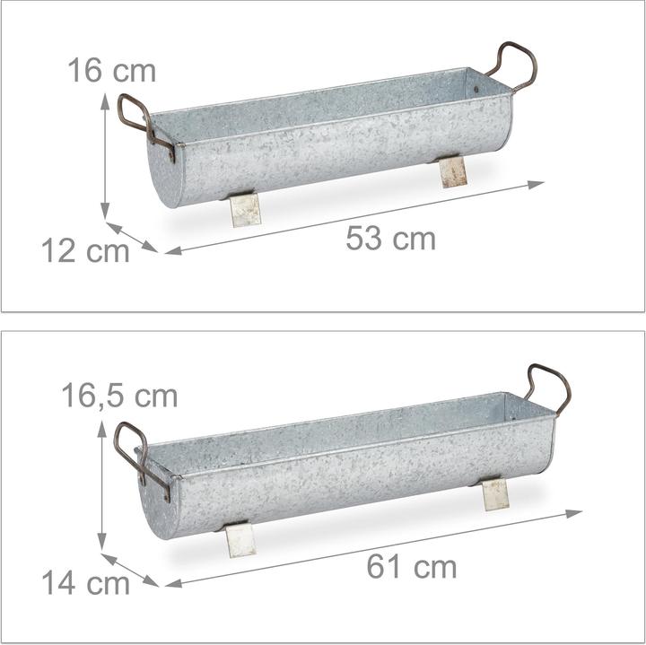 Image du produit Relaxdays Blumenkasten (61 cm)